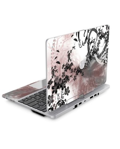HP TouchSmart Tx2 FLOWERS AND UMBRELLAS Laptop Skin