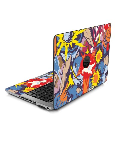 HP NoteBook 15- DA0053WM COMIC BOOK EXPLOSIONS Laptop Skin