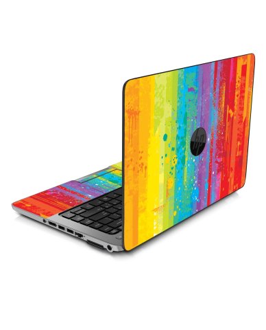 HP EliteBook 755 G1 GRUNGE RAINBOW Laptop Skin