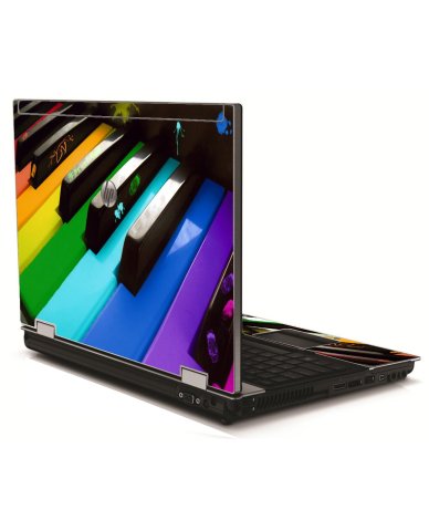 Colorful Piano HP 8540W Laptop Skin