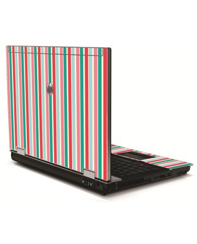 Gum Stripes HP 8540W Laptop Skin