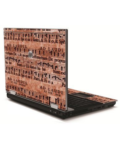 Latin Sheet Music HP 8540W Laptop Skin