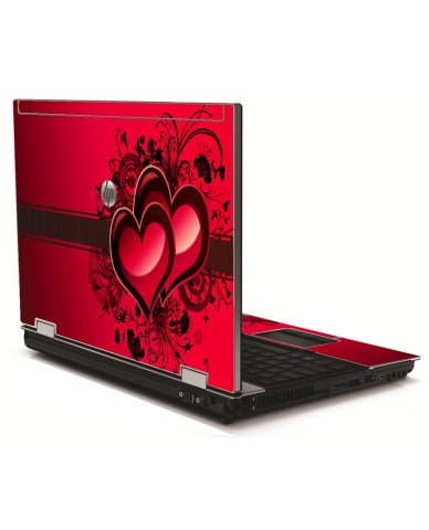 Love Heart HP 8540W Laptop Skin