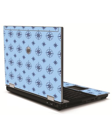 Nautical Blue HP 8540W Laptop Skin