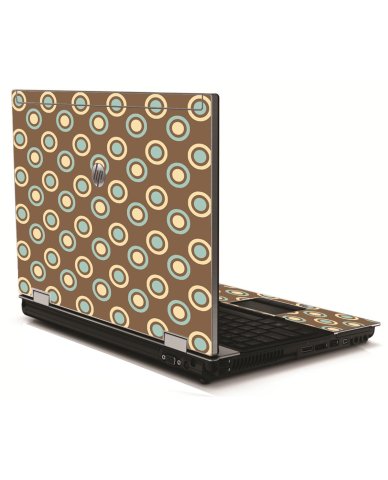 Retro Polka Dot HP 8540W Laptop Skin