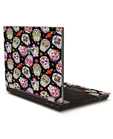 Sugar Skulls HP 8540W Laptop Skin
