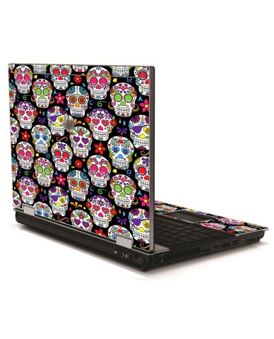 Sugar Skulls Seven HP 8540W Laptop Skin