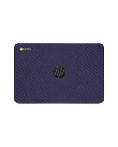 HP Chromebook 11A G6 EE BLUE CARBON FIBER Laptop Skin