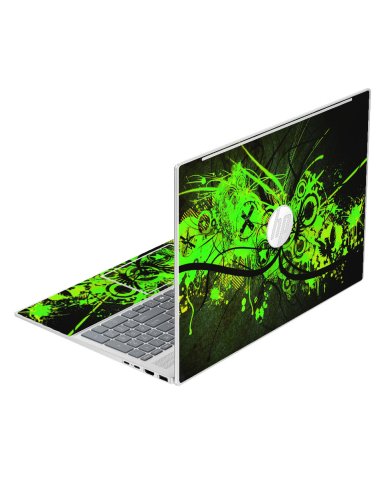 HP Pavilion 16-AG0070WM GRAFFITI GREEN Laptop Skin