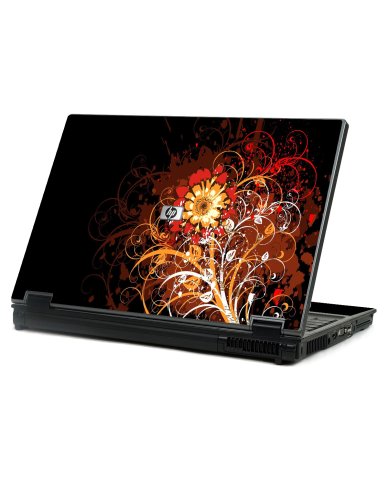 HP Compaq 8710P FIRE FLOWER Laptop Skin