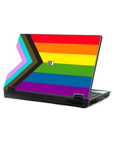 HP Compaq 8710P PROGRESSIVE PRIDE FLAG Laptop Skin