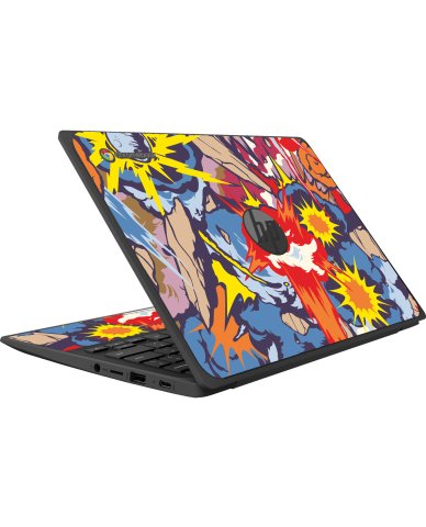 HP Chromebook 11 G8 G9 EE COMIC EXPLOSIONS Laptop Skin