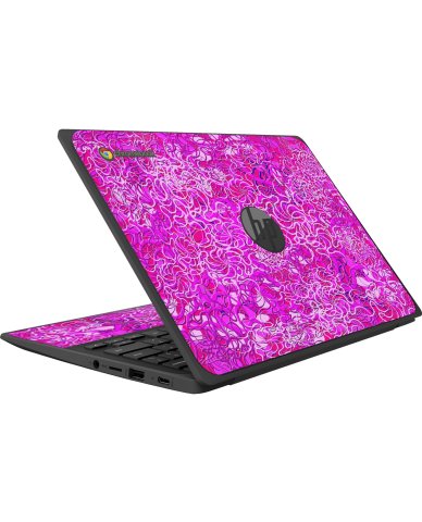 HP Chromebook 11 G8 G9 EE OCEAN BOTTOM FLOWERS Laptop Skin