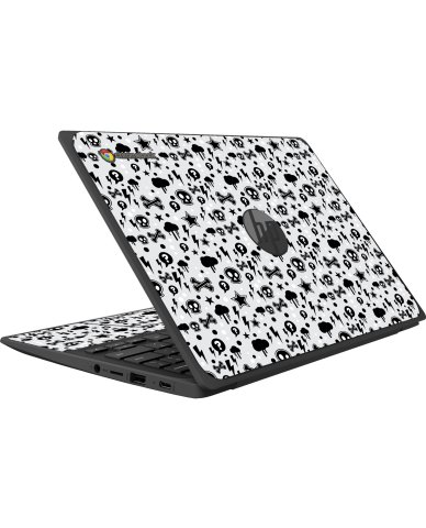 HP Chromebook 11 G8 G9 EE PUNK ROCK PATTERN Laptop Skin