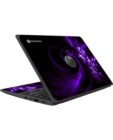 HP Chromebook 11 G8 G9 EE PURPE SPIRAL Laptop Skin