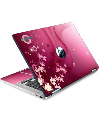 HP Chromebook X360 14A CA0790WM PINK ZEN Laptop Skin