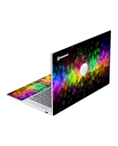HP Chromebook 14A NF0131WM RAINBOW BOKEH Laptop Skin