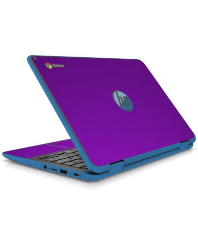 HP Chromebook X360 11 G2 EE CHROME PURPLE Laptop Skin