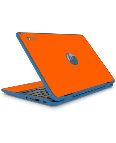 HP Chromebook X360 11 G2 EE ORANGE Laptop Skin