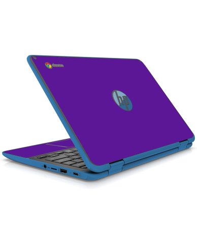 HP Chromebook X360 11 G2 EE PURPLE Laptop Skin