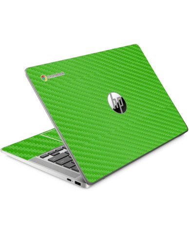 HP Chromebook 14A NA0131WM GREEN CARBON FIBER Laptop Skin
