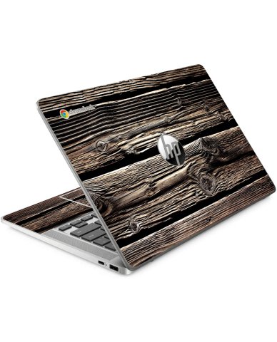 HP Chromebook 14A NA0131WM WOOD Laptop Skin