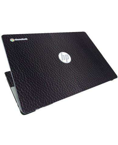 HP Chromebook 15A NA0058WM BLACK LEATHER Laptop Skin