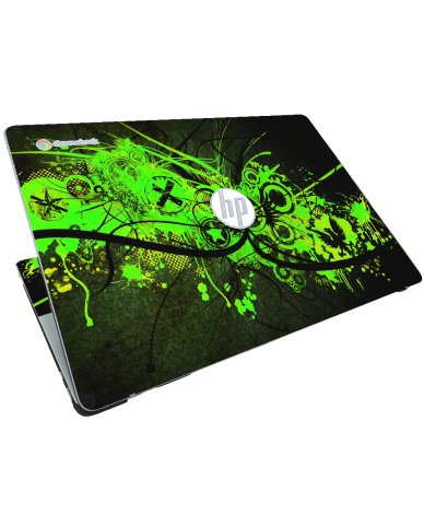 HP Chromebook 15A NA0058WM GRAFFITI GREEN Laptop Skin