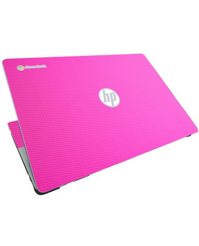 HP Chromebook 15A NA0058WM PINK CARBON FIBER Laptop Skin