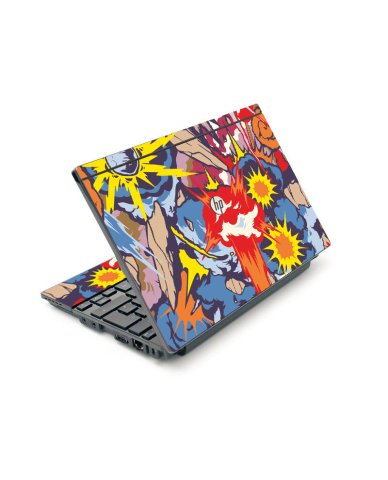 HP Mini 5103 COMIC BOOK EXPLOSIONS Laptop Skin