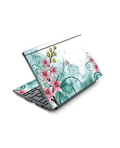HP Mini 5103 PINK LILY WATERCOLOR Laptop Skin