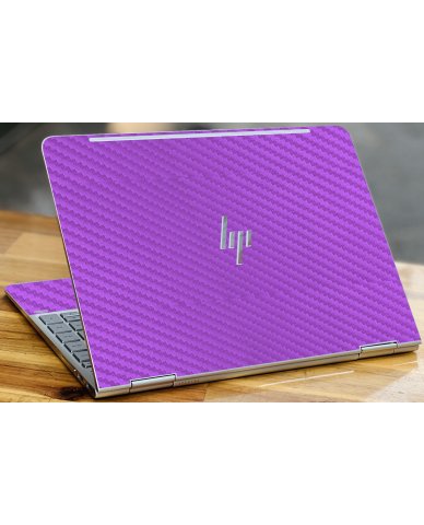 HP Spectre X360 13-AC023DX PURPLE CARBON FIBER Laptop Skin