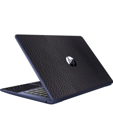HP Stream 14 - CB120DS BLACK LEATHER Laptop Skin