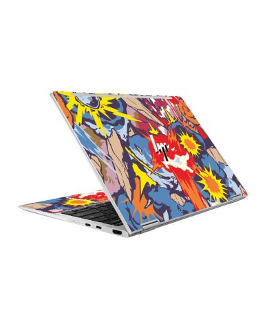 HP EliteBook X360 1020 G2 COMIC EXPLOSIONS Laptop Skin