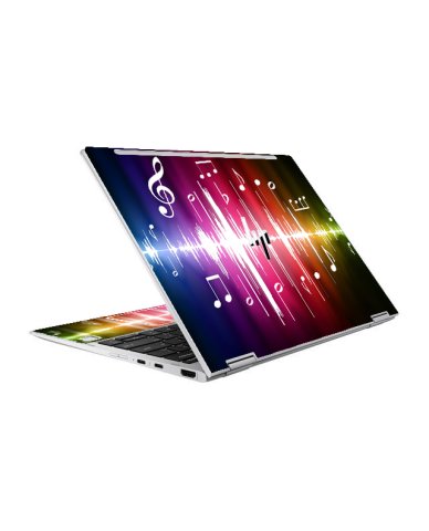HP EliteBook X360 1020 G2 NEON NOTES Laptop Skin