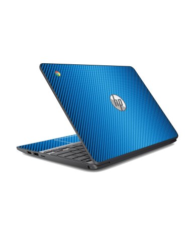 HP Chromebook 11 G5 EE BLUE CARBON FIBER Laptop Skin