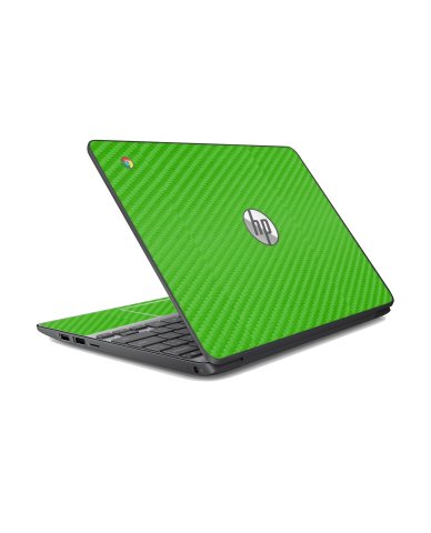 HP Chromebook 11 G2 GREEN CARBON FIBER Laptop Skin