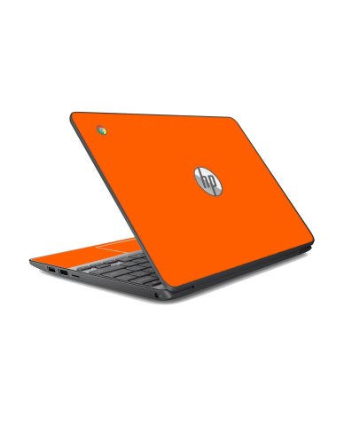 HP Chromebook 14 G4 ORANGE Laptop Skin