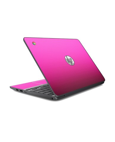 HP Chromebook 11 G2 PINK CARBON FIBER Laptop Skin