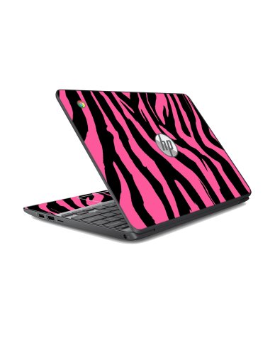 HP Chromebook 11 G2 PINK ZEBRA Laptop Skin
