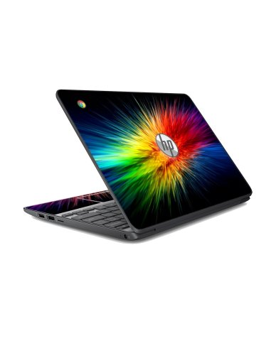 HP Chromebook 11 G2 RAINBOW BURST Laptop Skin