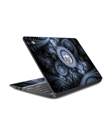 HP Chromebook 11 G5 EE SILVER ABSTRACT Laptop Skin