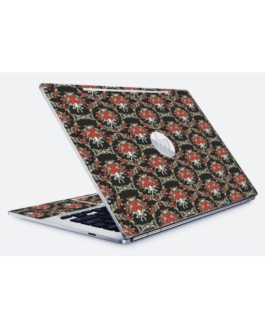 HP Chromebook 13 G1 BLACK FLOWER VERSAILLES Laptop Skin