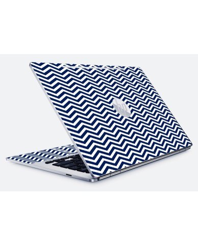 HP Chromebook 13 G1 BLUE WAVY CHEVRON Laptop Skin