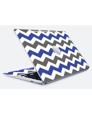 HP Chromebook 13 G1 GREY BLUE CHEVRON Laptop Skin