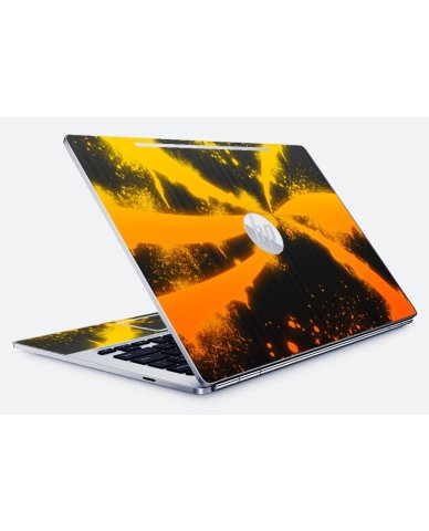 HP Chromebook 13 G1 ORANGE TWIST Laptop Skin