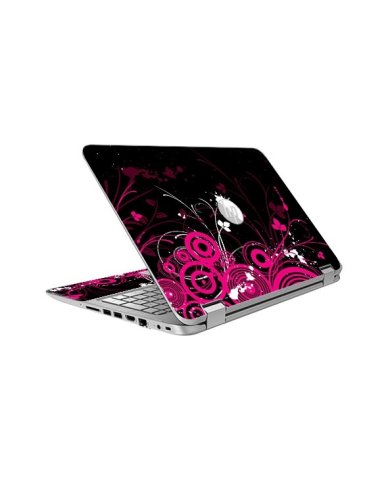 ProBook 650 G1 BLACK AND PINK BUTTERFLY Laptop Skin