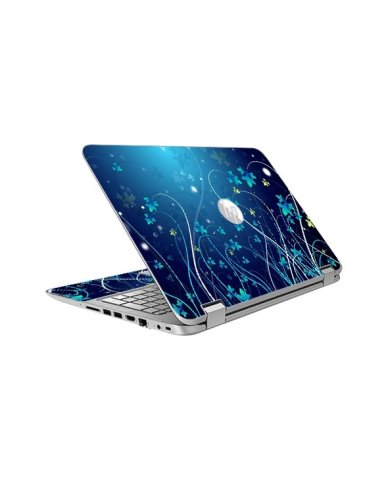 ProBook 640 G2 BLUE FLOWERS Laptop Skin