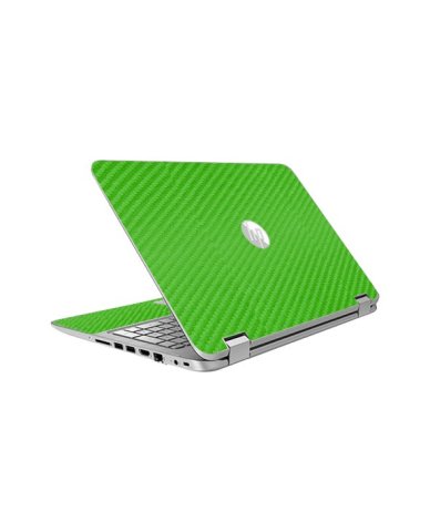 HP ProBook 650 G2 / G3 GREEN CARBON FIBER Laptop Skin