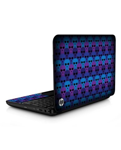 HP Mini 1104 BLUE SKULLS Laptop Skin